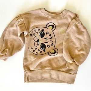 Girls cheetah sweatshirt